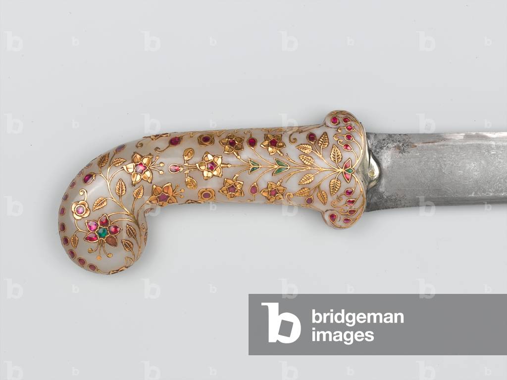 Khanjar that belonged Tipu Sultan, taken at Seringapatam, 1799 circa (jade, jewels and metal)