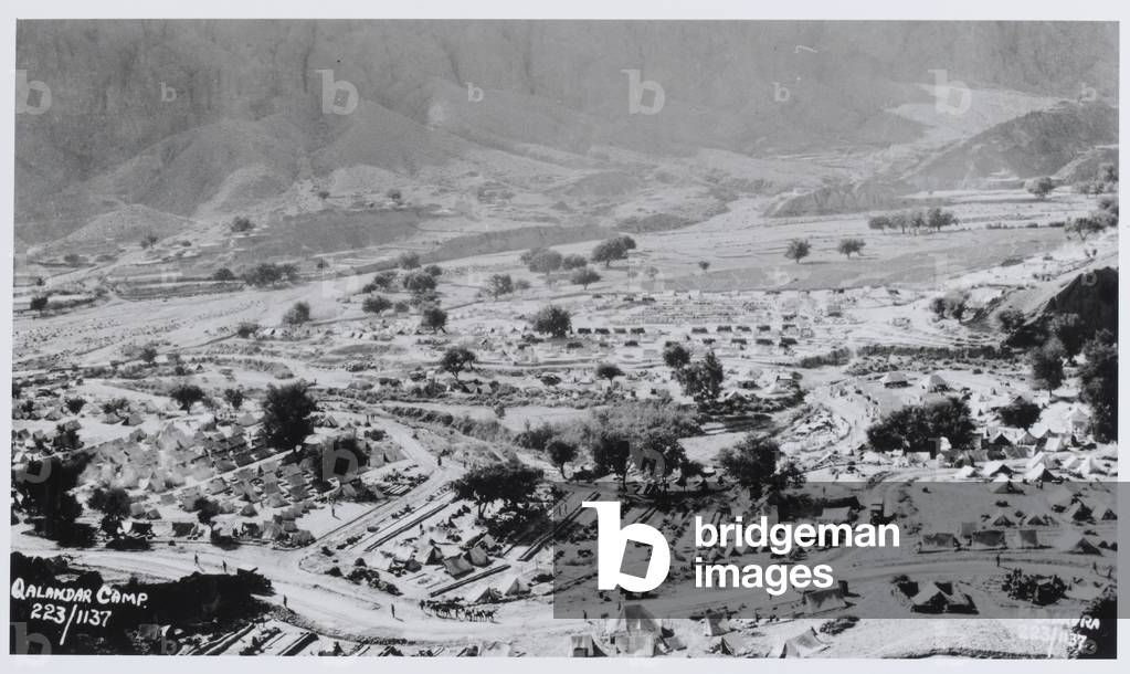 Qalandar Camp, Waziristan, 1937 (b/w photo)
