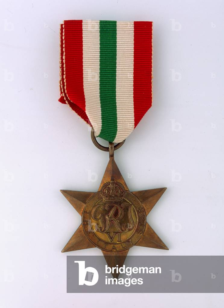 Italy Star 1943-45, Sergeant Herbert Frederick Chambers, Royal Armoured Corps and Special Boat Service (metal)