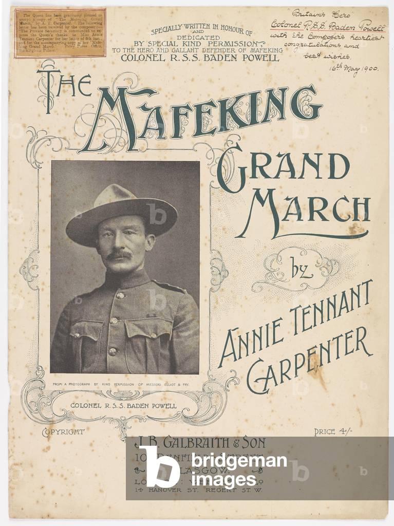 Music cover for the Mafeking Grand March (colour litho)