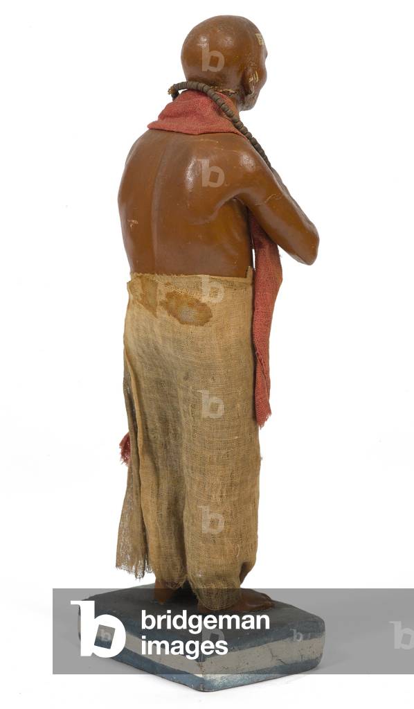 Bajae Wallah, Street Musician, terracotta figurine, India, c.1880 (statuette)