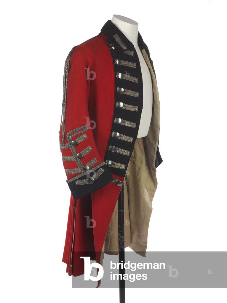 Coat worn by Colonel John Baker Holroyde, 1st Earl of Sheffield, 21st Light Dragoons (Royal Forresters), 1762 circa (fabric)