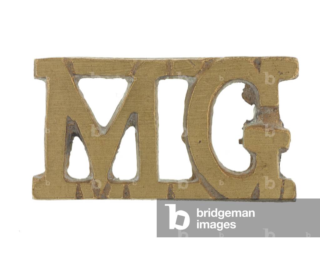 Shoulder title, Madras Guards, 1920-1947 (metal)