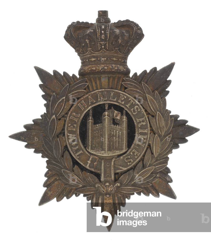 Helmet badge, Tower Hamlets Rifle Volunteers, 1878-1882 (helmet plate)