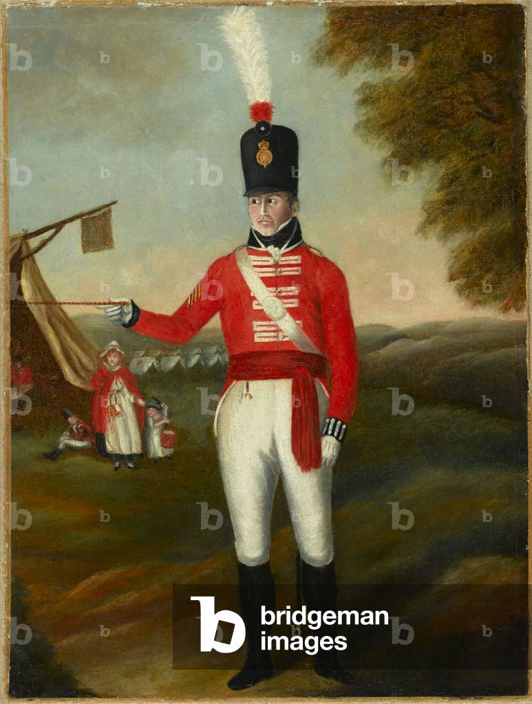A senior NCO, 2nd (or the Queens Royal) Regiment of Foot, 1806 circa (oil on canvas)
