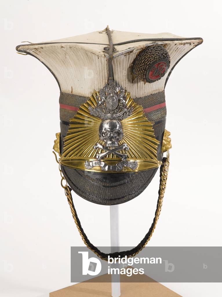 Chapka, Lieutenant-Colonel Robert Knox Trotter, 17th Light Dragoons (Lancers), 1834 circa (leather and cloth)