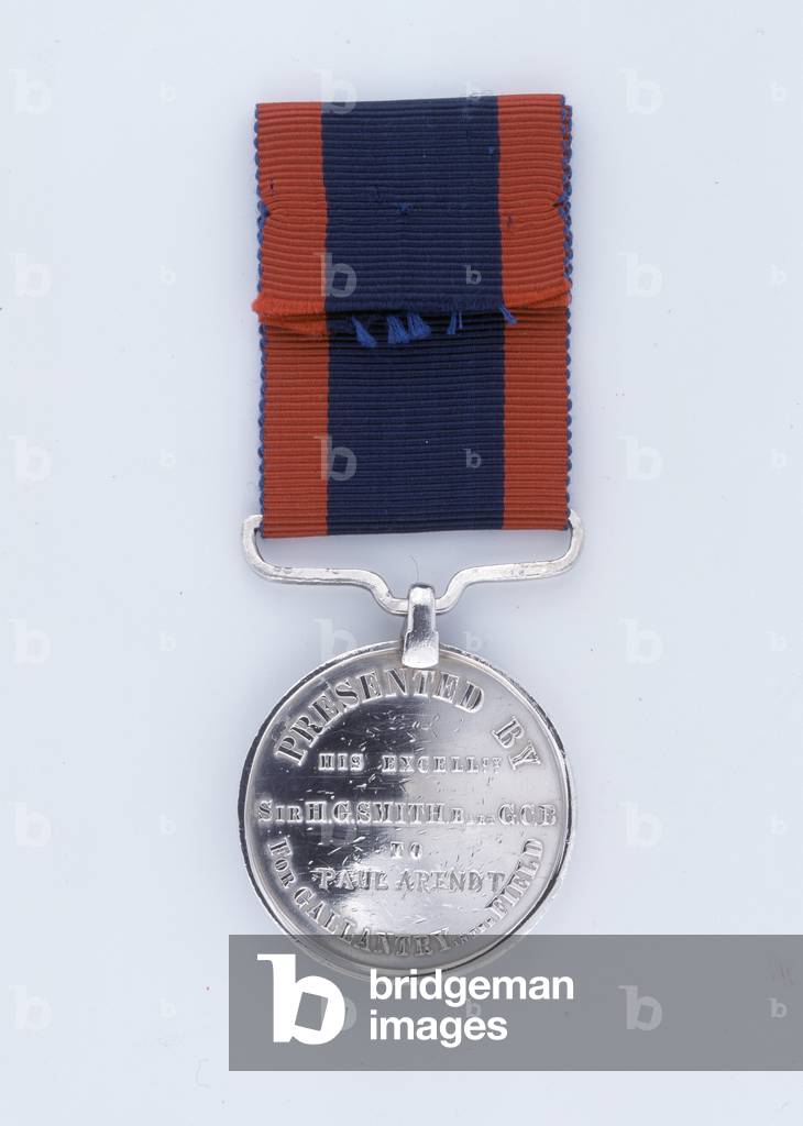 Sir Harry Smith Medal for Gallantry 1851, awarded to Paul Arendt (metal)