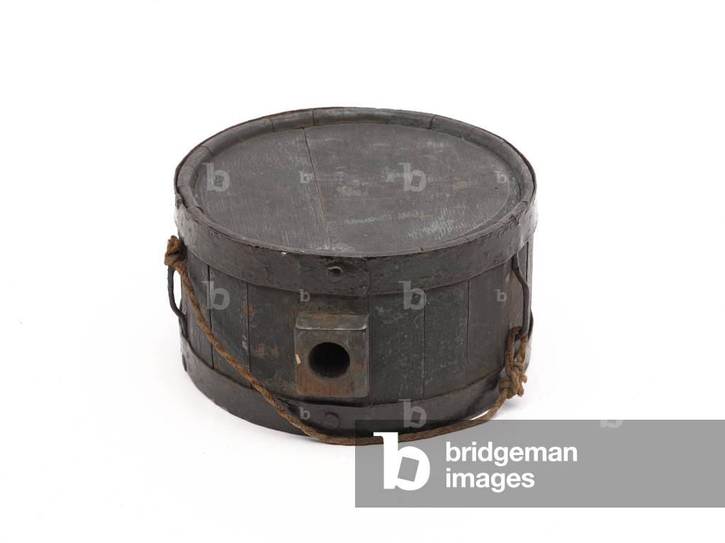 Wooden waterbottle, 1856 (wood)