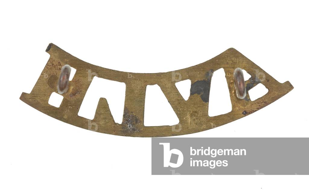 Shoulder title, Assam Valley Light Horse, 1896-1947 (metal)