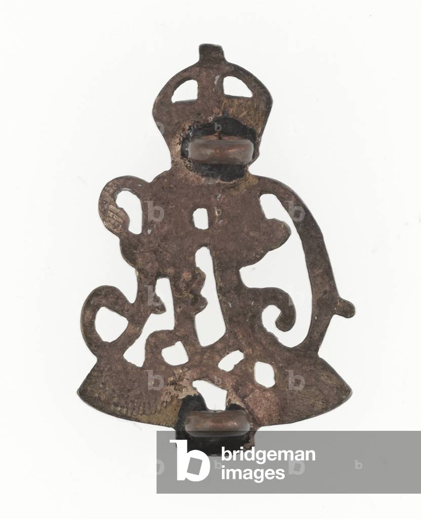 Collar badge, Calcutta Light Horse, 1901-1947 (brass)