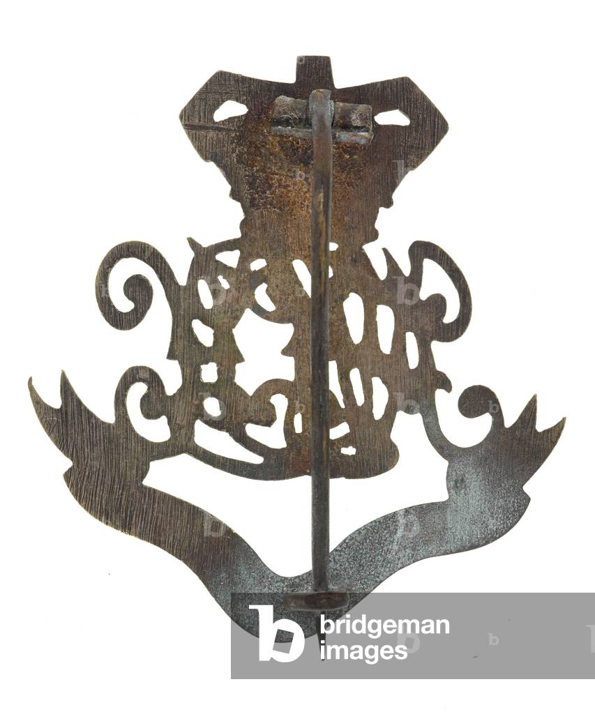 Pugri badge, Assam Valley Light Horse, 1896-1947 (brass)