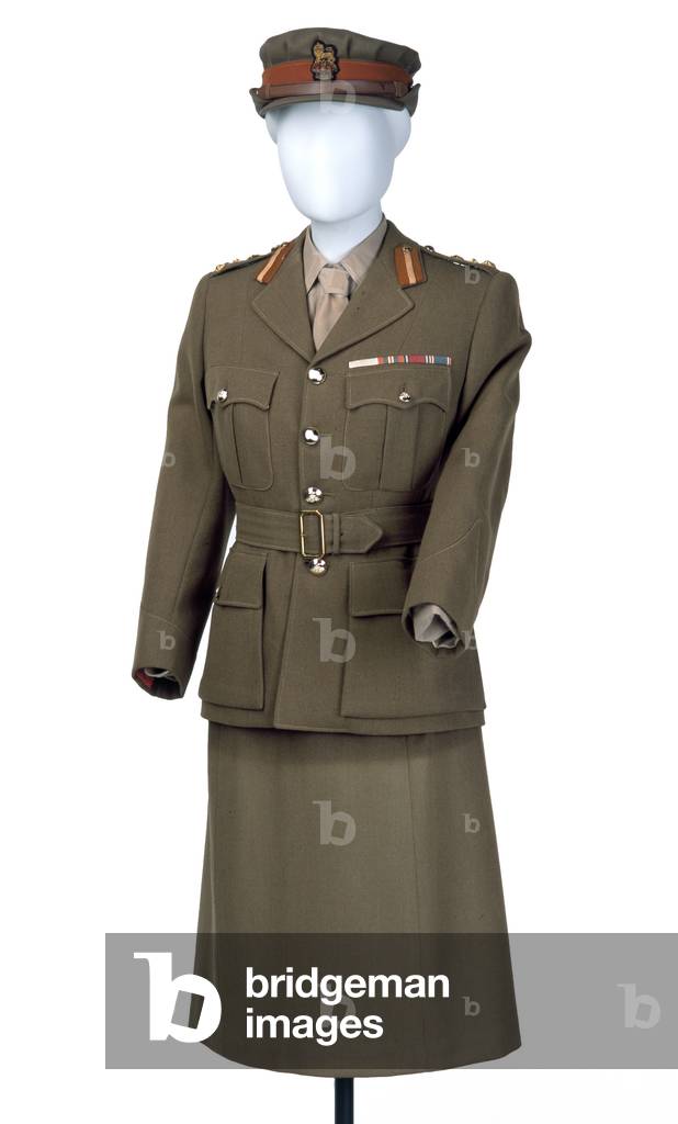 Uniform worn by Princess Elizabeth, Women's Royal Army Corps, 1949-1953 (fabric)