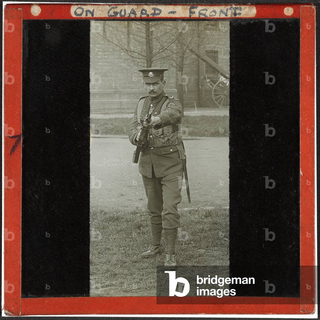 On Guard - Front, 1914 (lantern slide)