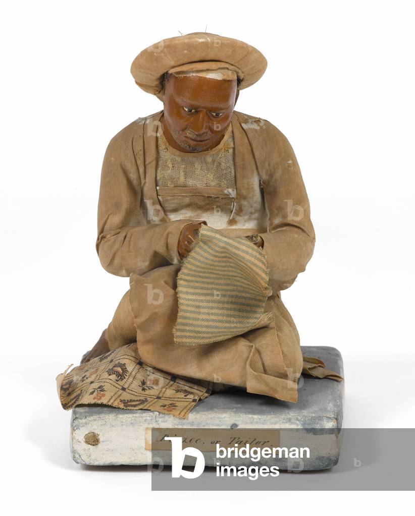 Dirzee, or Tailor, terracotta figurine, India, c.1880 (statuette)