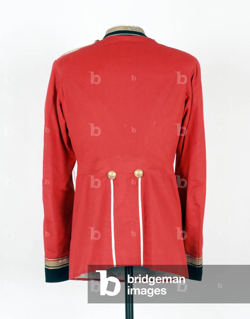 Tunic, Lieutenant G H B Elliot, 4th (The Kings Own Royal) Regiment, 1874-1881 (fabric)