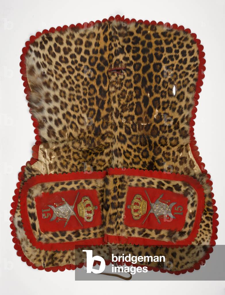 Leopard-skin flounce, 15th (Kings) Hussars, 1904 circa (leopard skin)