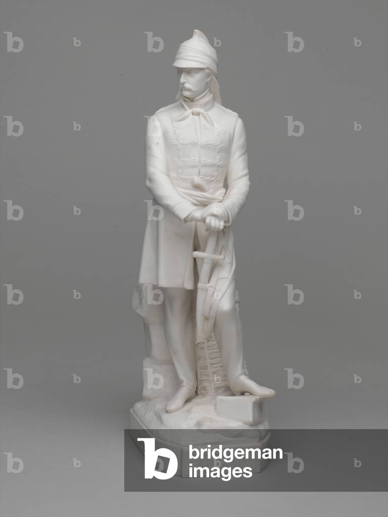 Parian ware statuette of Lieutenant (later Major) William Hodson, 1860 (porcelain)