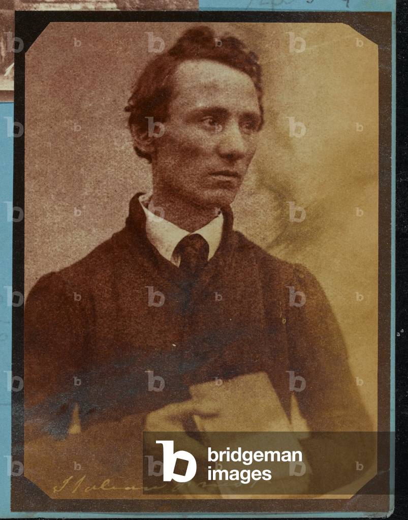 Italian priest, Burma, 1852 circa (b/w photo)