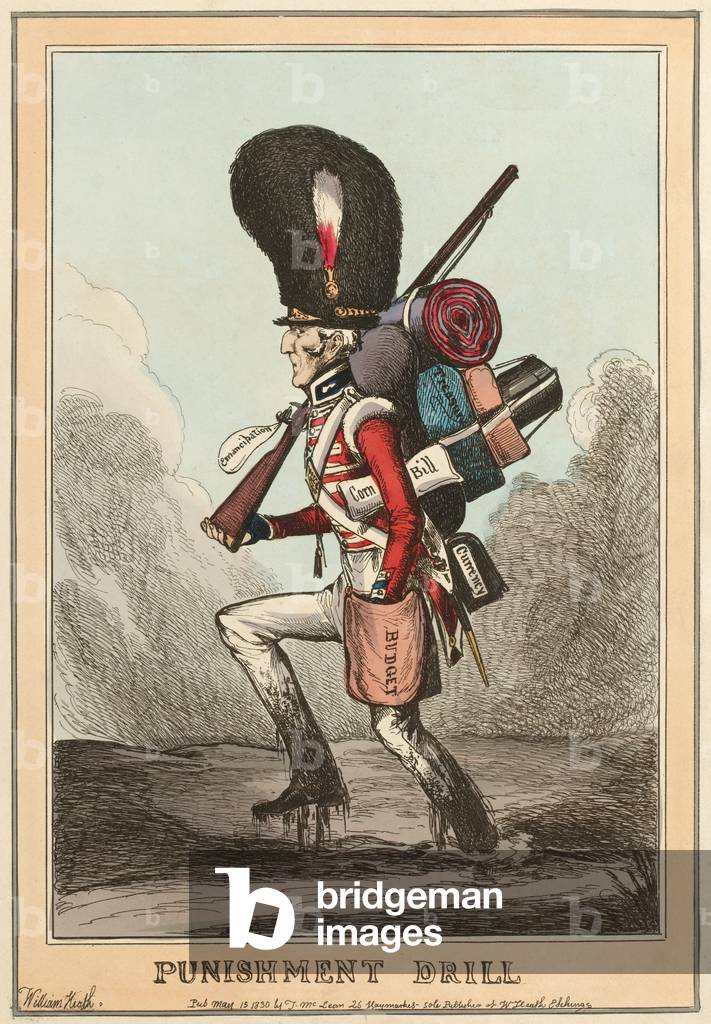 Punishment Drill, 1830 (etching)