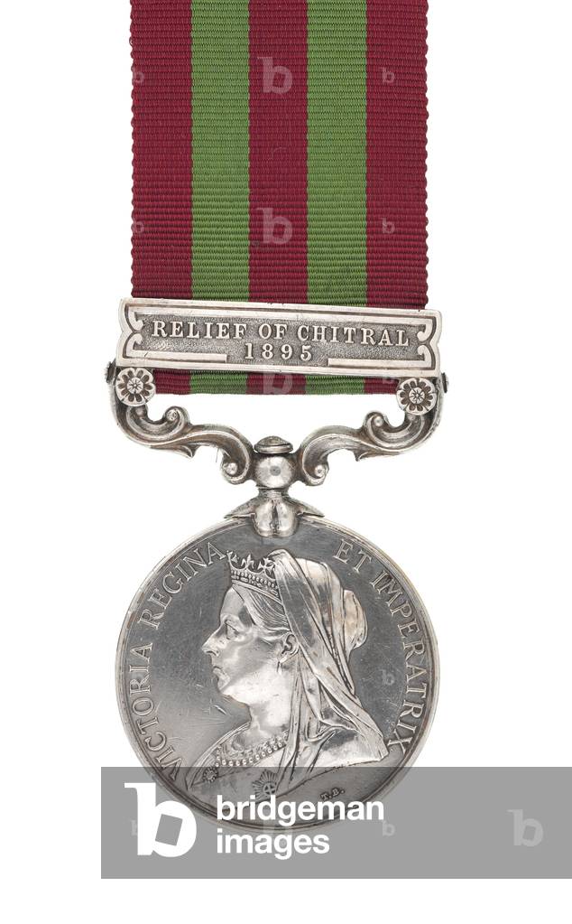 India Medal 1895-1902 awarded to Private E MacAllen, 1st Battalion, The Buffs (East Kent Regiment) (metal)