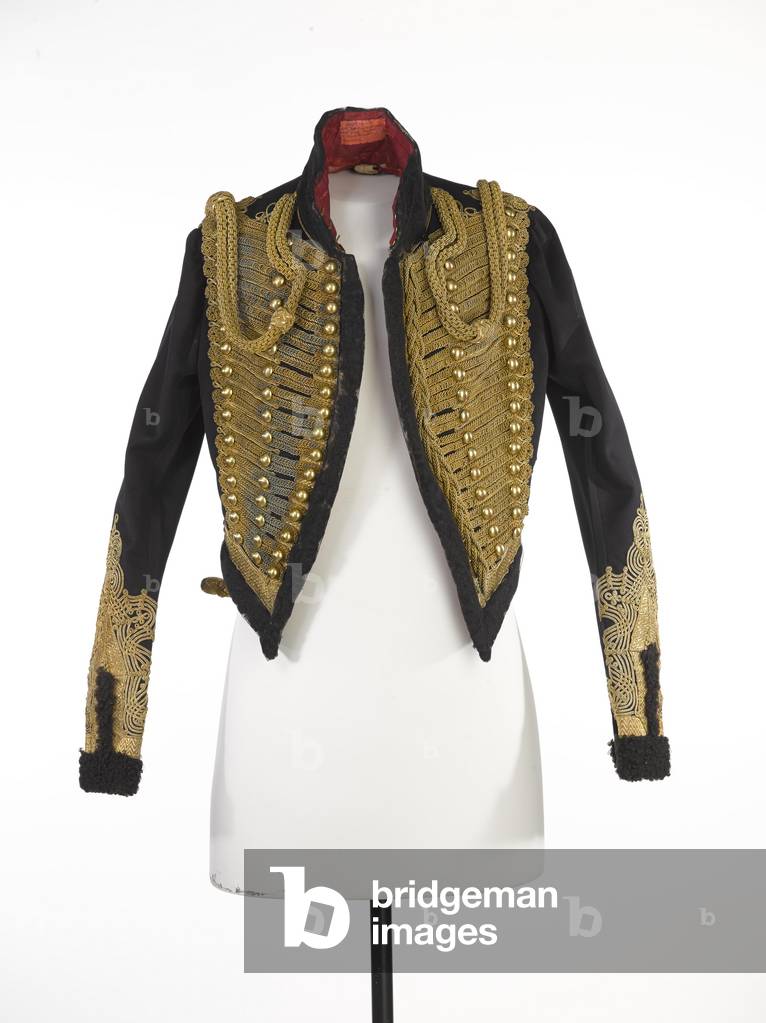 Pelisse, 10th (The Prince of Wales’s Own) Royal Regt of Light Dragoons (Hussars), worn by Lt Col John Tritton, c.1849 (textile)