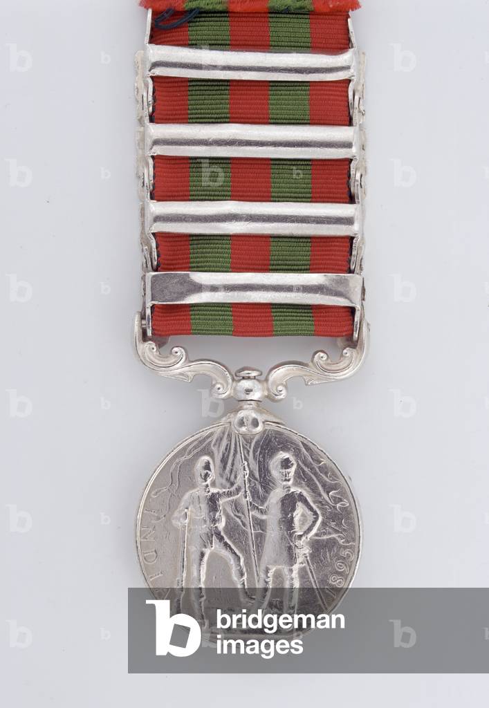 India Medal 1895-1902, Sepoy Jiwa Singh, 15th Regiment of Bengal Native Infantry (The Ludhiana Sikhs) (metal)