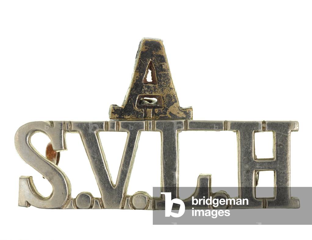 Shoulder title, A Company, Surma Valley Light Horse, 1901-1947 (metal)