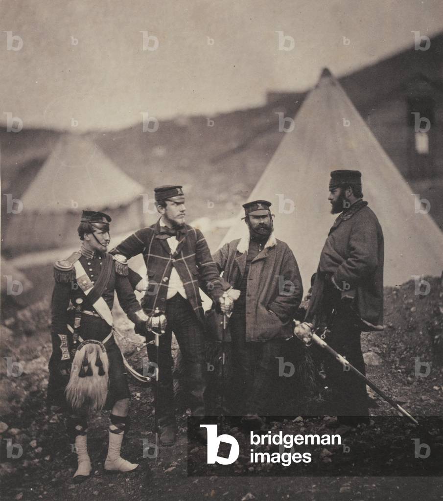 Bild von Fotografie "Offiziere der 42. (Königliche Hochland) Regiment of Foot", 19. Jahrhundert von Maurice Fr
