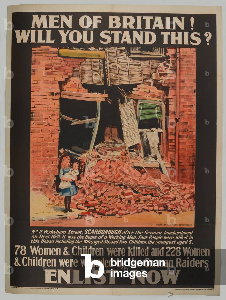 Men of Britain! Will You Stand This?, 1915 (chromolitho)