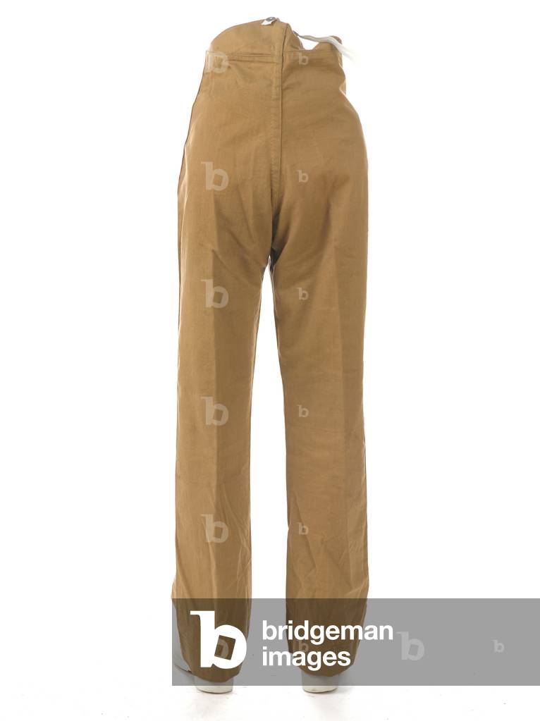 Other ranks khaki drill service trousers, The Prince of Wales's Own (West Yorkshire Regiment), 1901 circa (fabric)