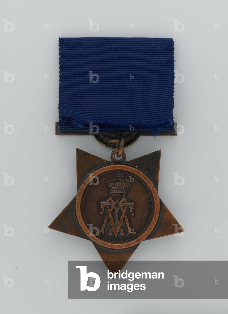 Khedives Egyptian Star 1882-91, awarded to Lance Sergeant W Darby, 10th (Prince of Waless Own Royal) Hussars, 1884 (metal)