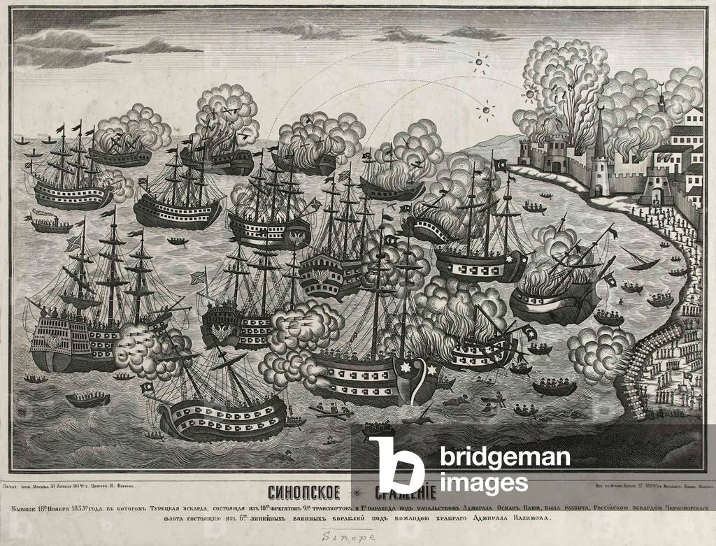 Sinope, Turkey, 18 October 1853 (woodcut)