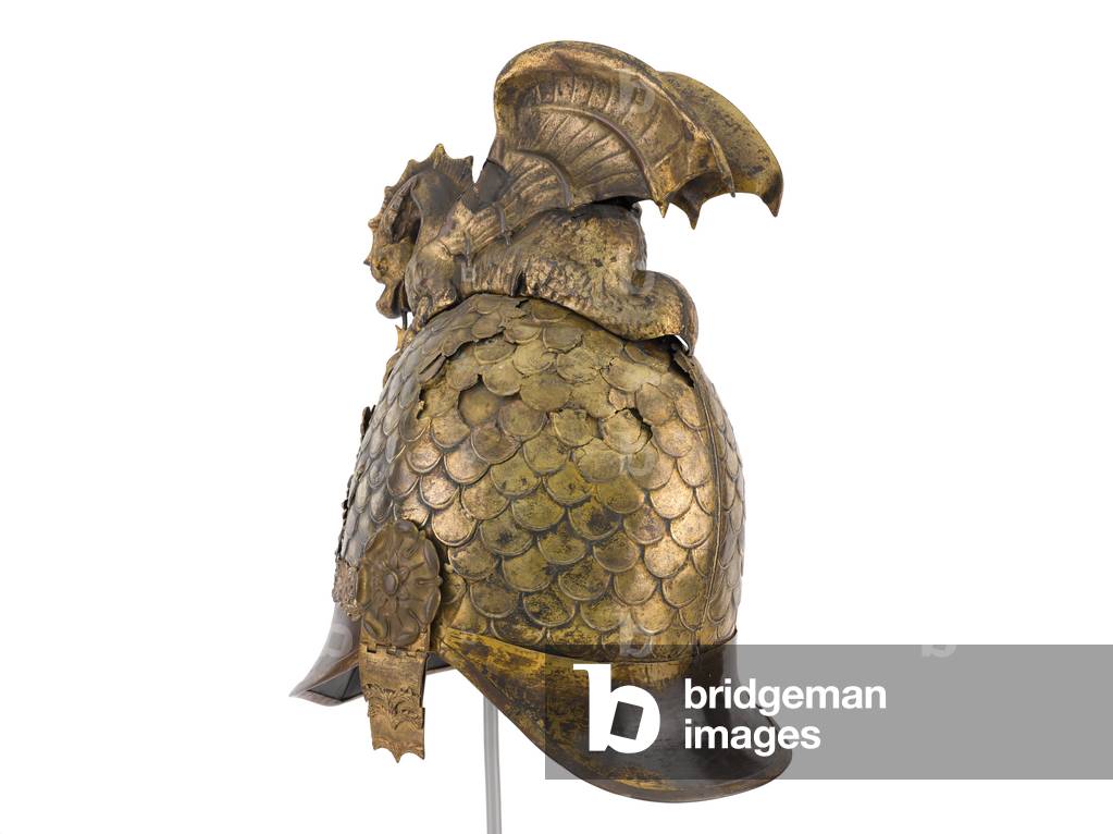 Helmet, unidentified Welsh Yeomany, 1830-1840 (metal)