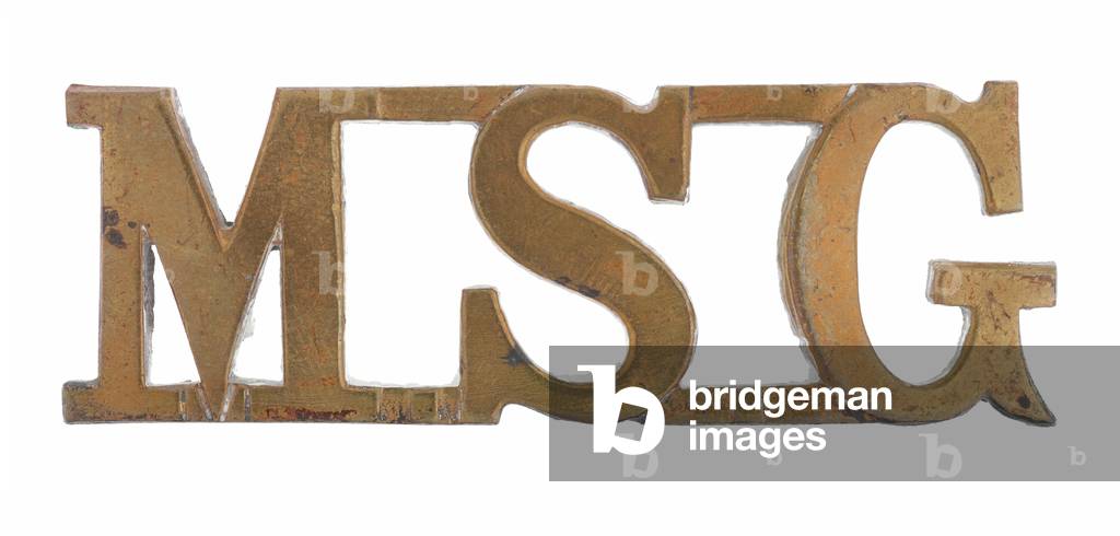 Shoulder title, Malay State Guides, 1896-1919 (metal)