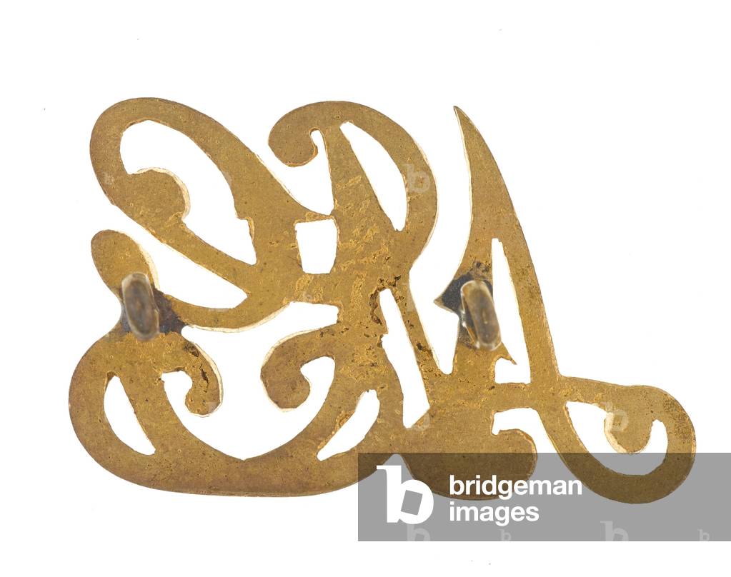 Side hat badge, Madras Guards, 1920-1947 (brass)
