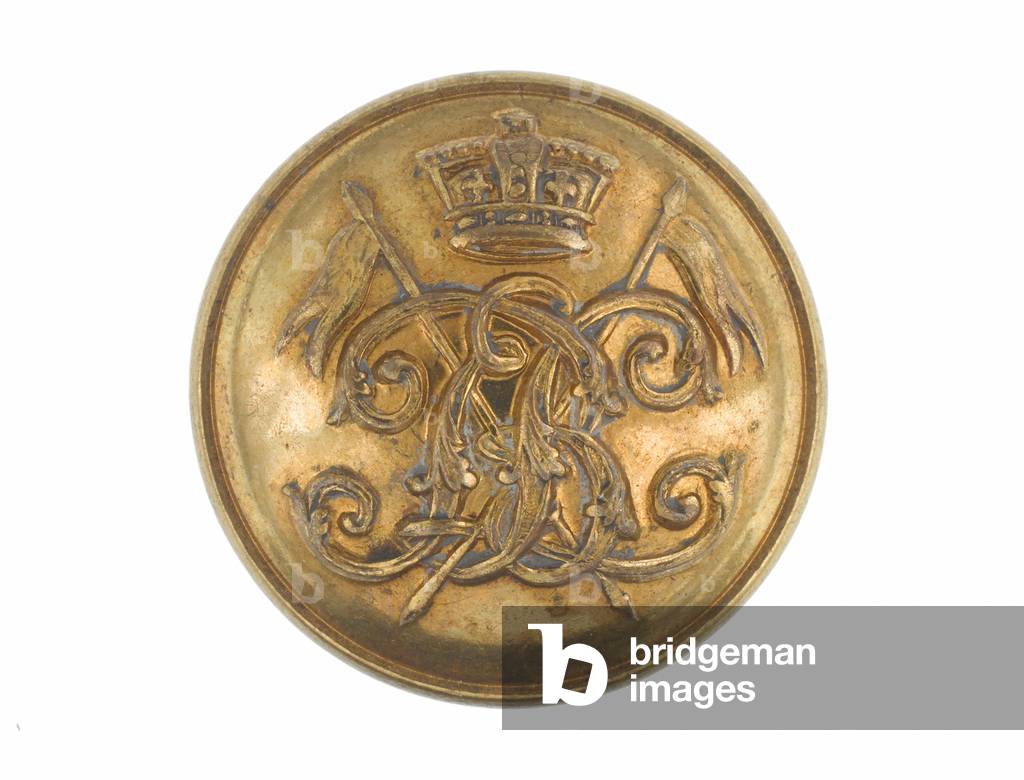 Button, 9th Regiment of Bengal Lancers, pre-1901 (gilt)