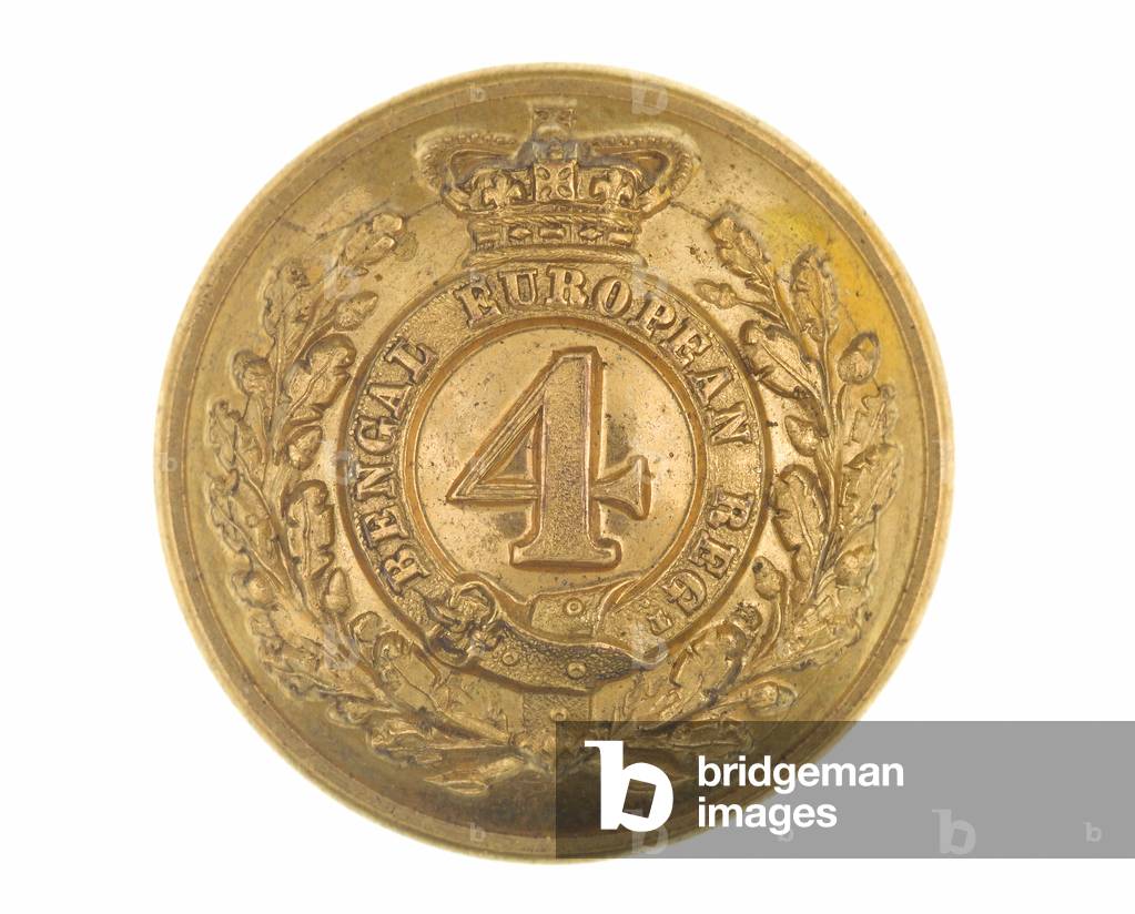 Button, officer, 4th Bengal European Regiment, 1855-1861 (gilt)