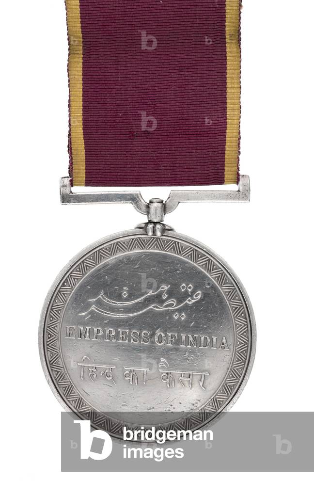 Empress of India Medal awarded to Sergeant Major J Pepper, 3rd (The East Kent) Regiment of Foot (The Buffs), 1877 (Empress of India Medal)