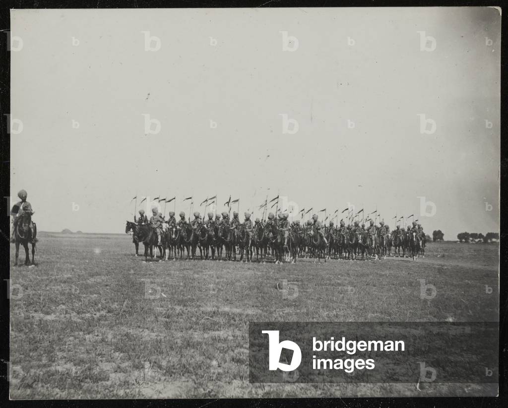 6th Regiment of Bengal Lancers, c.1900 (b/w photo)