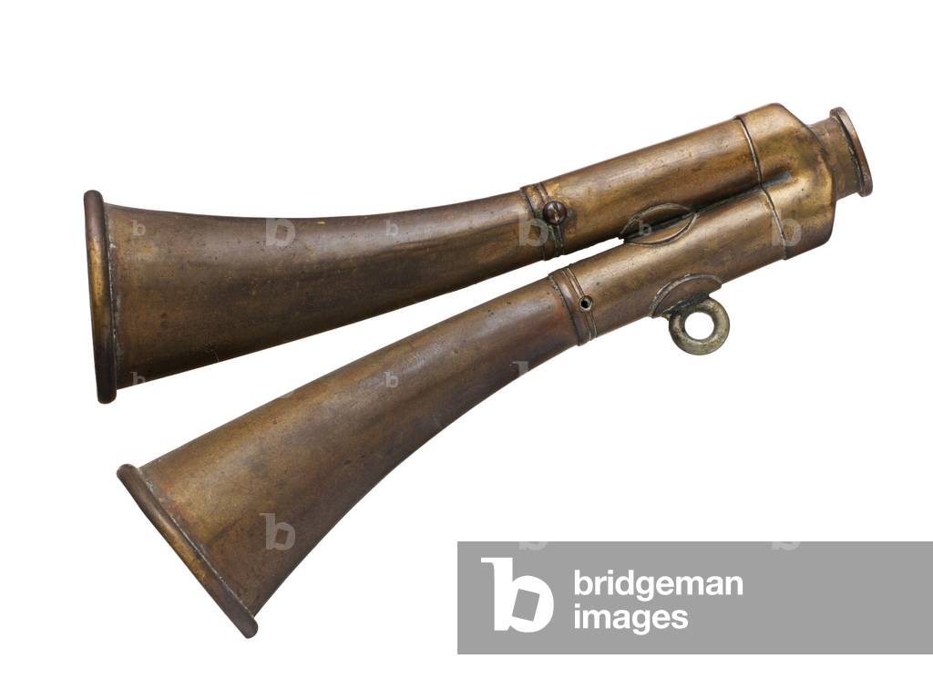 Gas alarm whistle, 1918 circa (metal)