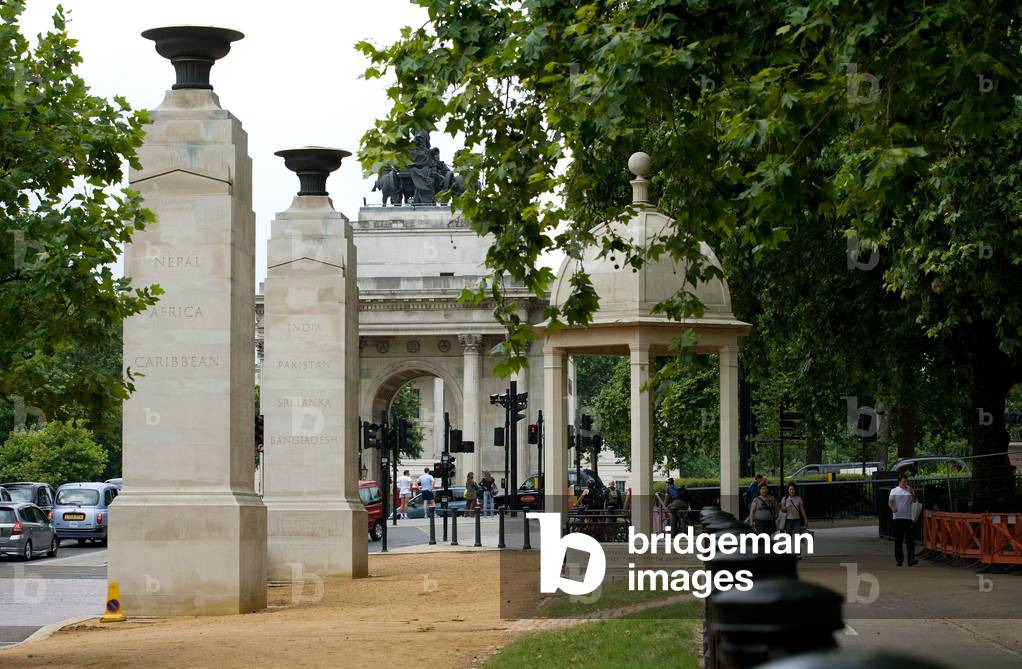 Memorial Gates, Constitution Hill, 2008 (b/w photo)