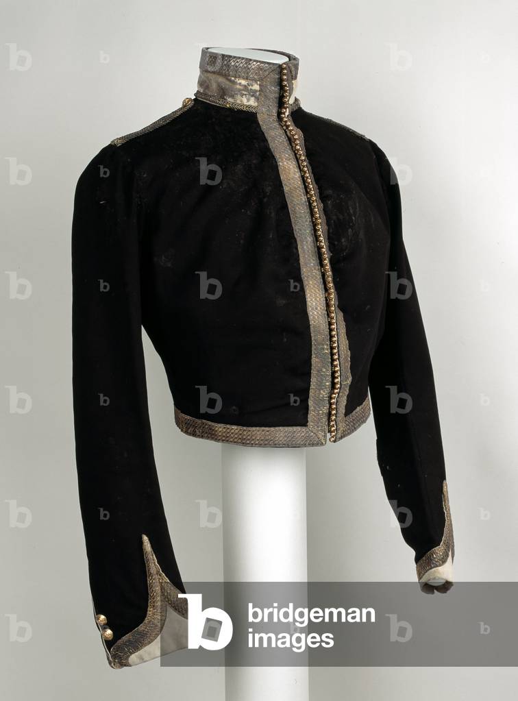 Officer's undress stable jacket worn by Lieutenant Sir William Gordon, 17th Light Dragoons (Lancers), 1854 (fabric)