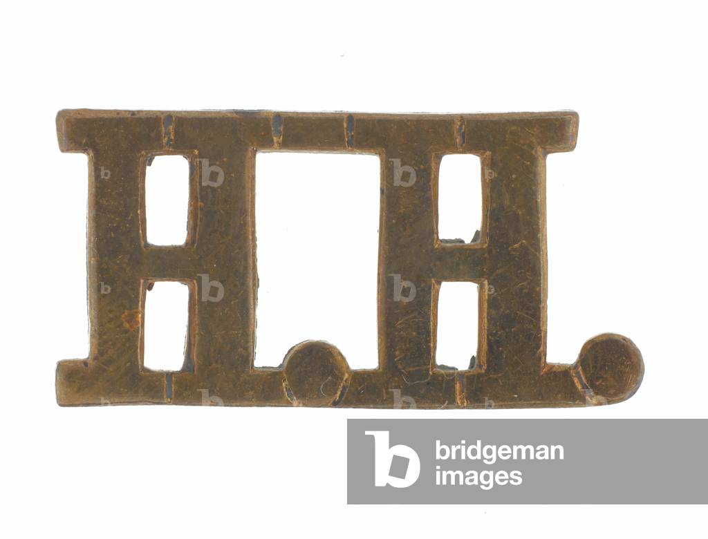 Shoulder title, 4th Duke of Cambridges Own Hodsons Horse, 1922-1923 (metal)