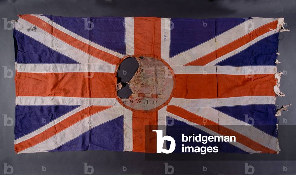 Union Jack flag used by the British South Africa Company, Rhodesia, 1890-1923 (fabric)