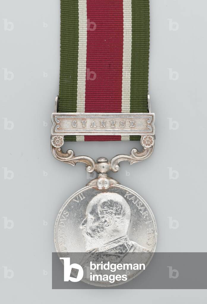 Tibet Medal 1903-04, with clasp for Gyantse,Sepoy Iman Din, The Queens Own Corps of Guides (metal)