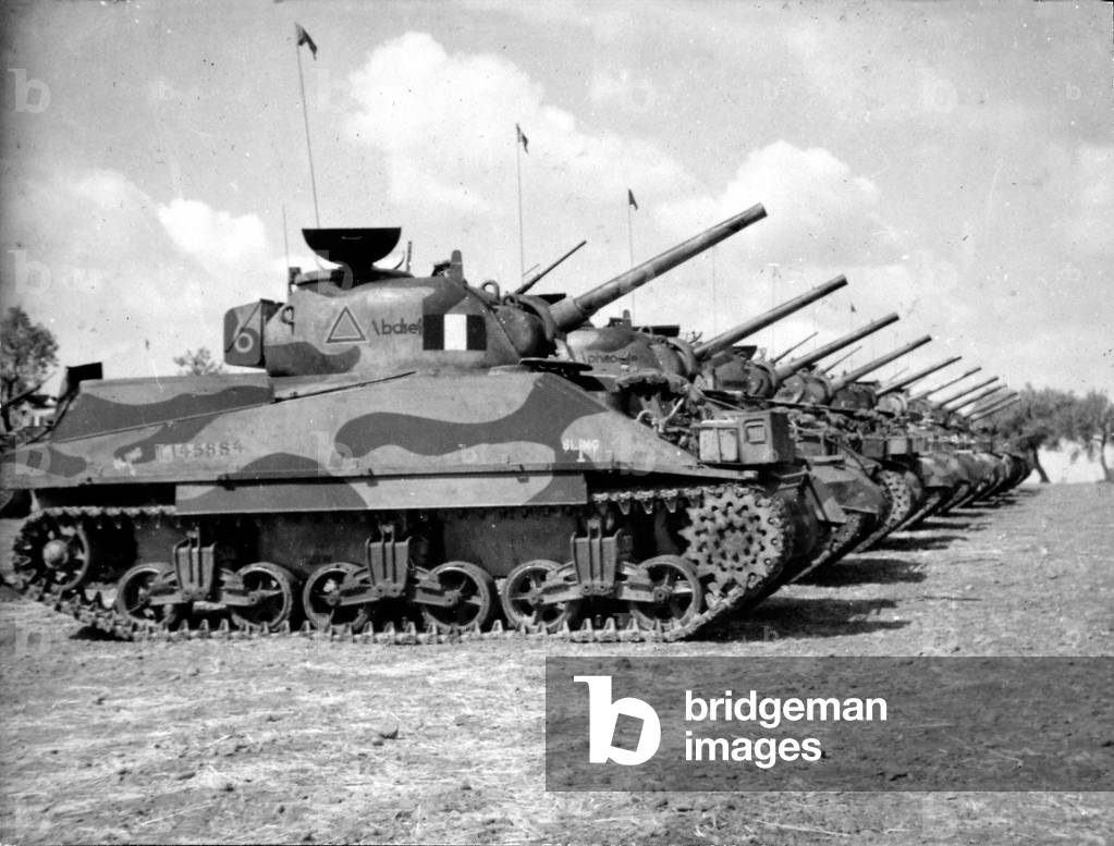 'A' Squadron Tanks, 1943-44 (b/w photo)