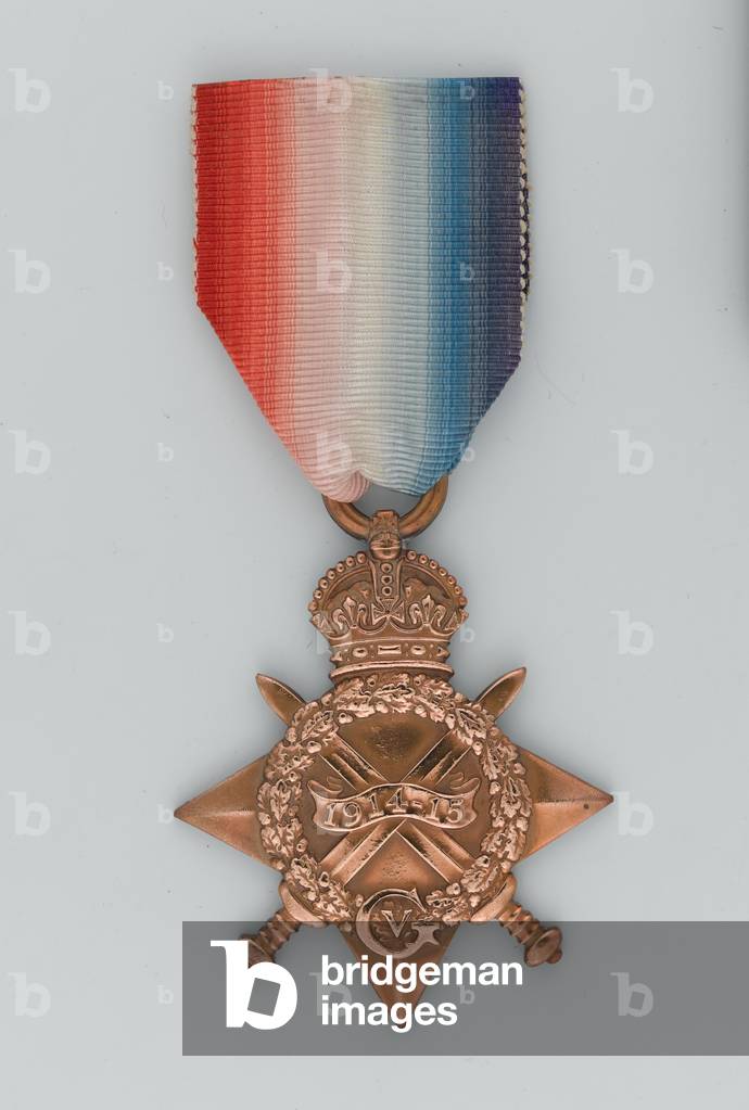 1914-15 Star, Captain A M C McReady Diarmid, Duke of Cambridge's Own (Middlesex Regiment) (metal)