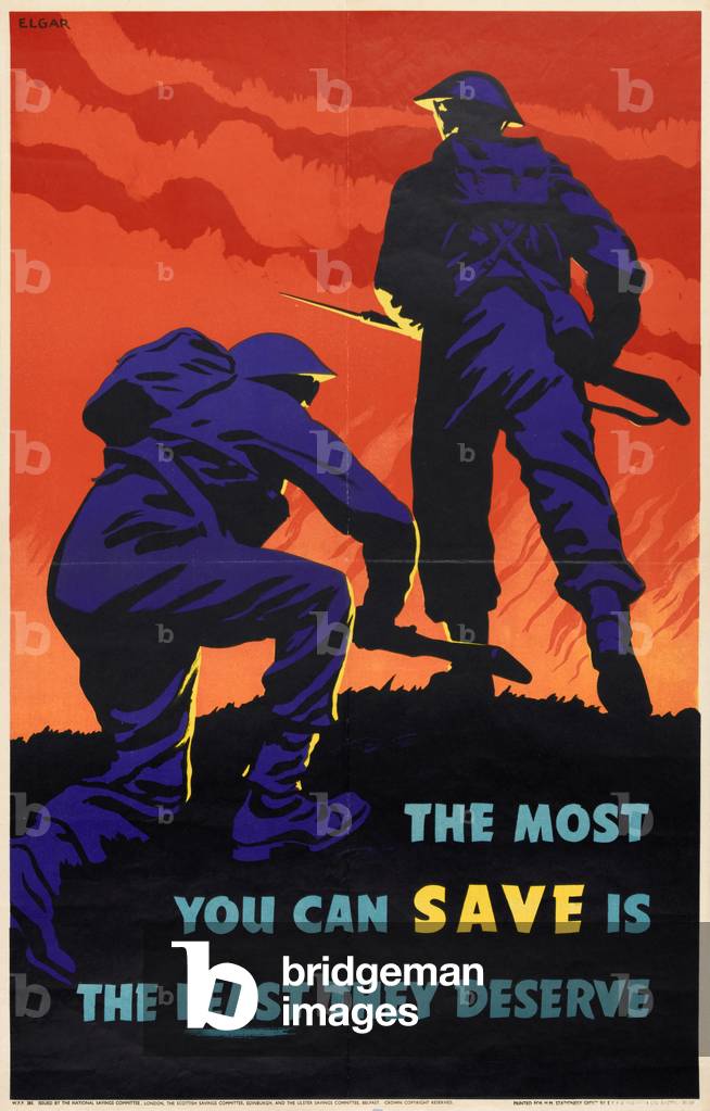 The Most You Can Save is the Least They Deserve, 1940 circa (colour litho)