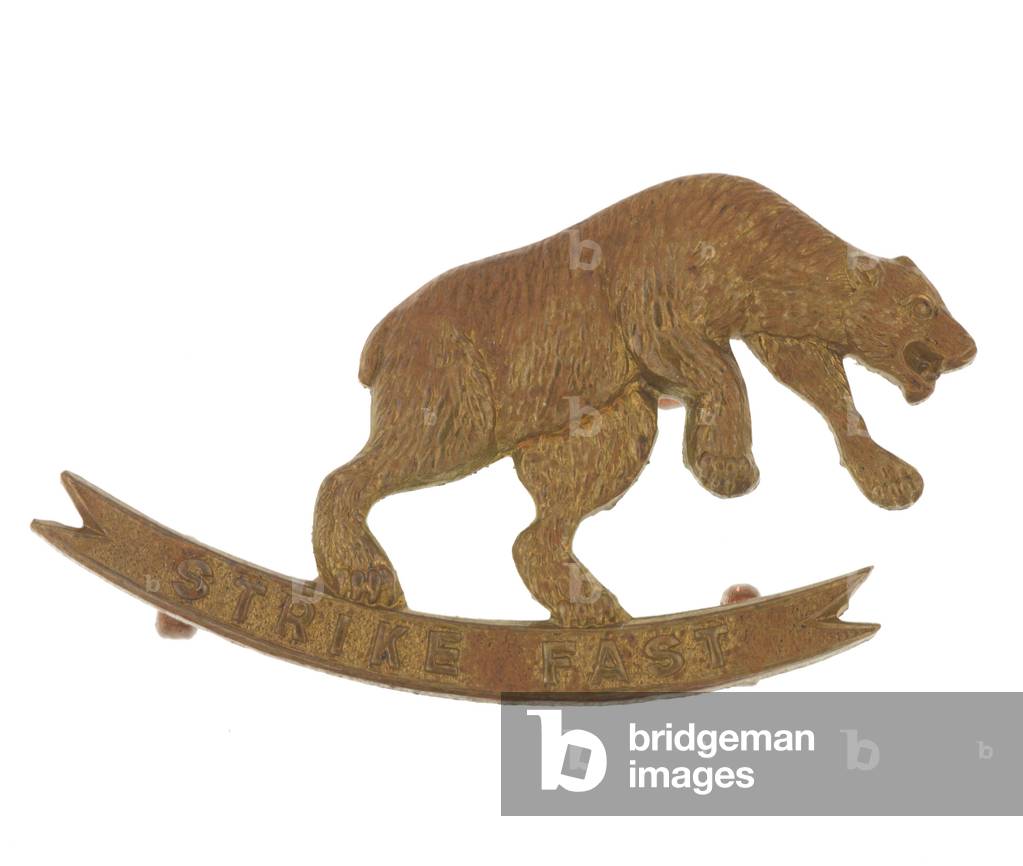 Collar badge, Dehra Dun Contingent, 1925-1947 (brass)