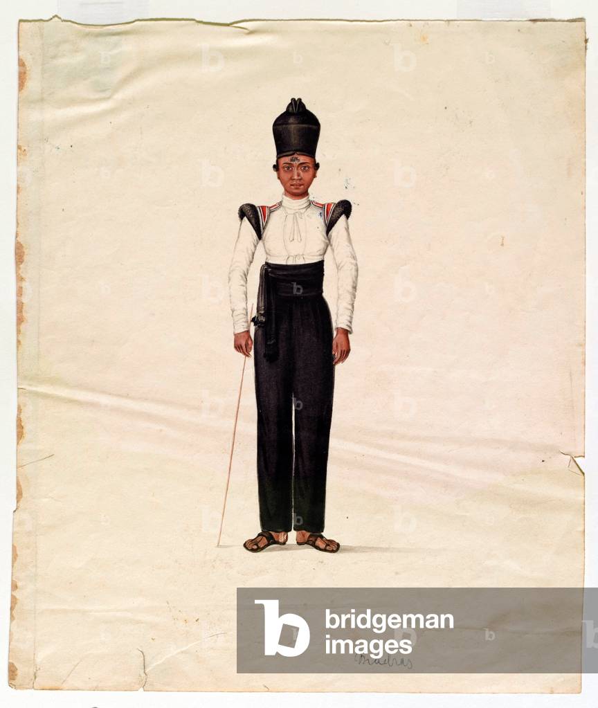 Orderly boy, Madras Army, 1835 circa (w/c)